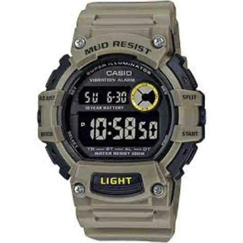 casio mud resistant quartz watch